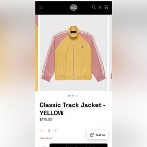 Homme + Femme Men's Classic Track Jacket - Yellow and Pink